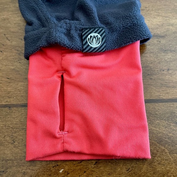 Mondetta Black Red Jacket Wmns XL Full Zip+2 Pockets Thumb Hole Sleeve 400 S1260 - Picture 5 of 9